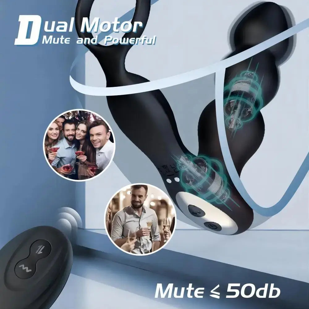 Ringer C 3 Anal Beads Prostate Massager Butt Plug with Cock Ring & Remote Control