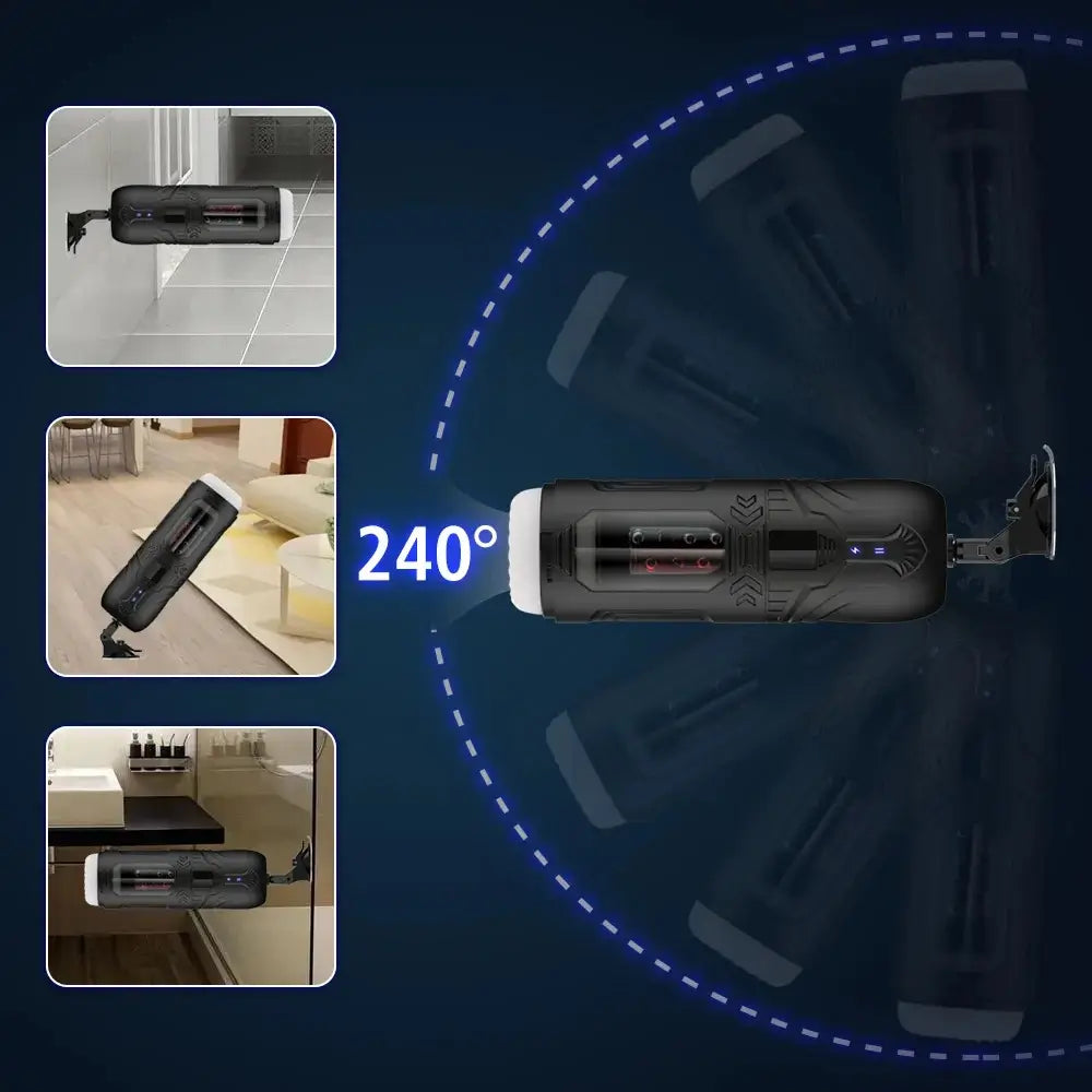 Roar – Vibrating Thrusting & Rotating Auto Stroker Male Masturbator with Suction Cup