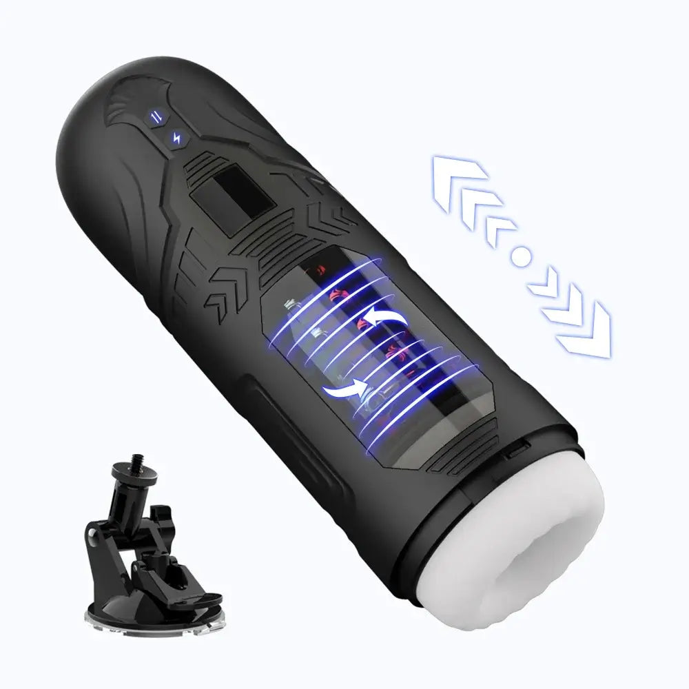 Roar – Vibrating Thrusting & Rotating Auto Stroker Male Masturbator with Suction Cup
