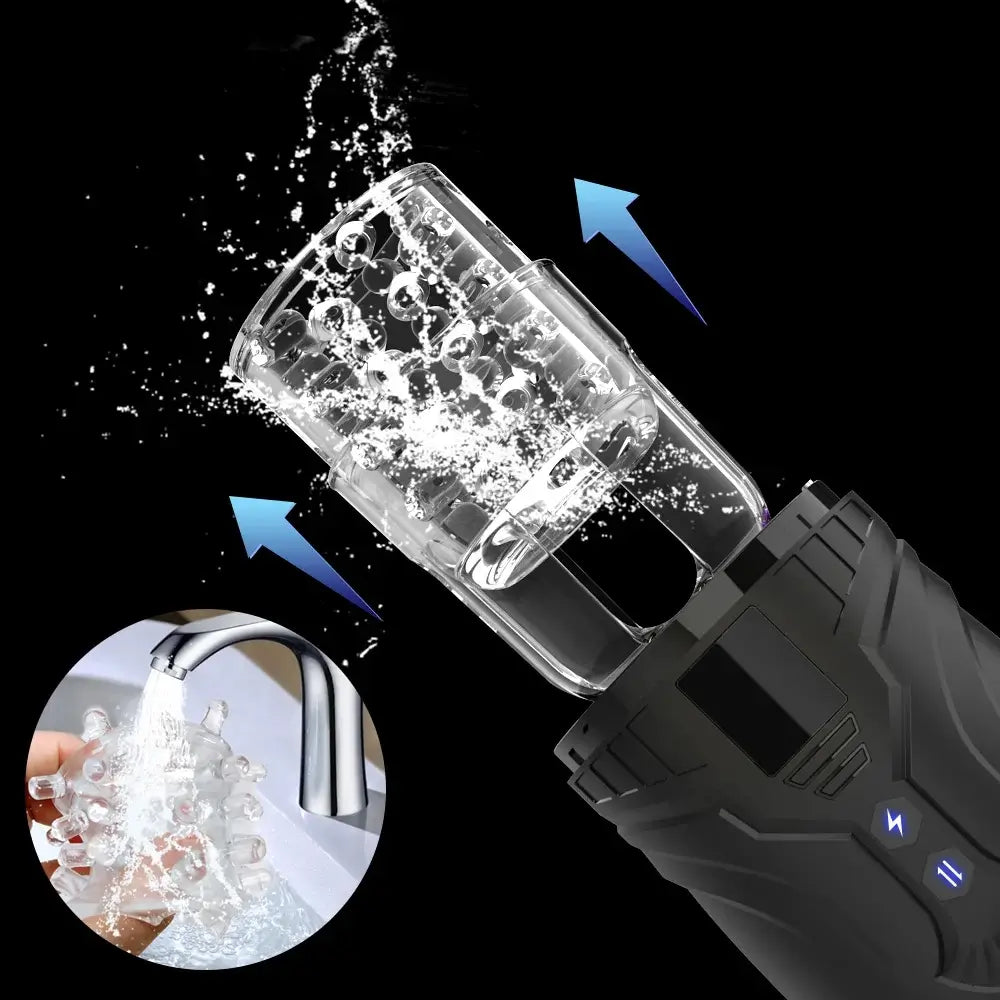 Roar – Vibrating Thrusting & Rotating Auto Stroker Male Masturbator with Suction Cup