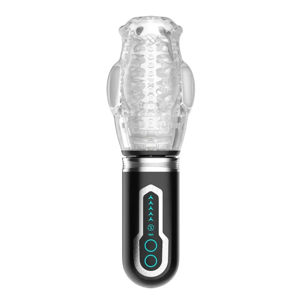 Rover – 5 Telescopic Rotation 7 Vibration Oral Sex Handheld Male Masturbation Cup