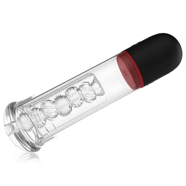 S-HANDE 9 Vibrating 9 Sucking Transparent Penis Enlargement Pump