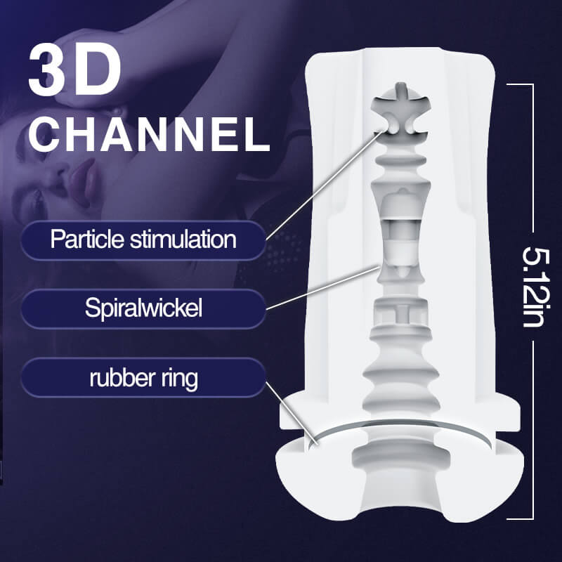 SNOWFLAKE-3 Sucking 4 Vibrating Automatic Blowjob Masturbator