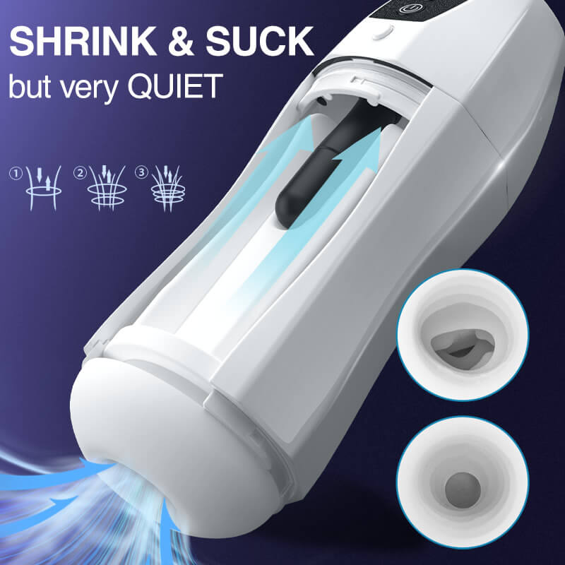 SNOWFLAKE-3 Sucking 4 Vibrating Automatic Blowjob Masturbator