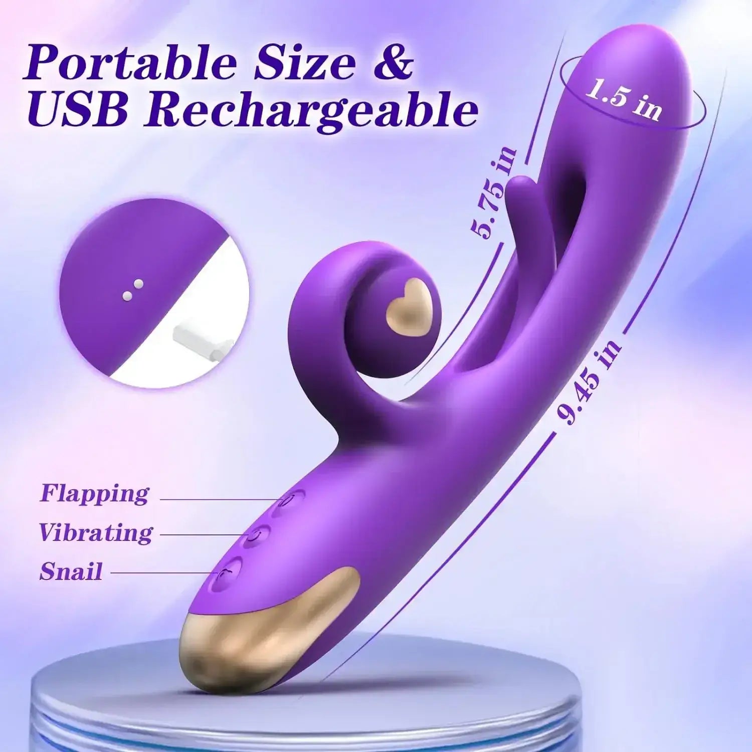 Samara – Clitoral Stimulator Rabbit Finger Tapping G-Spot Vibrator
