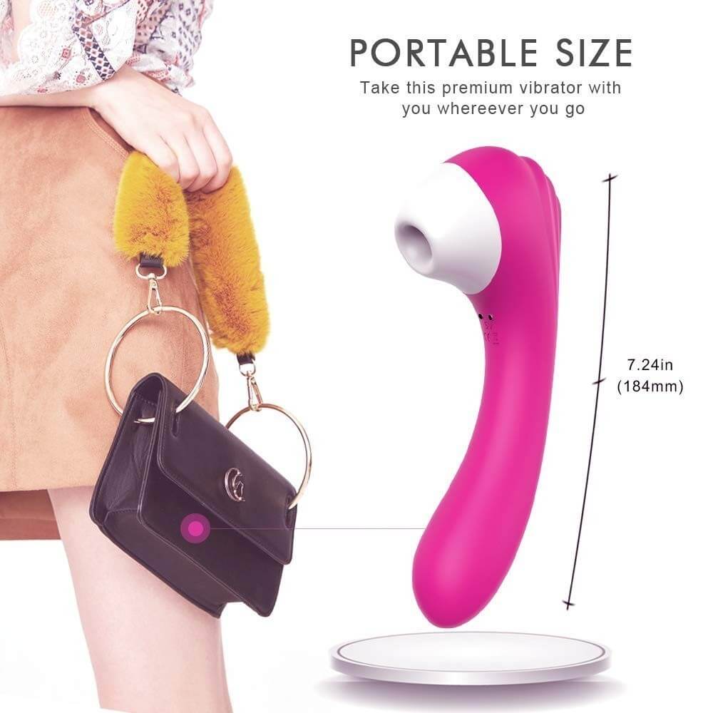 Savor – Air Pulse Clit Stimulator with Vibrating Dildo