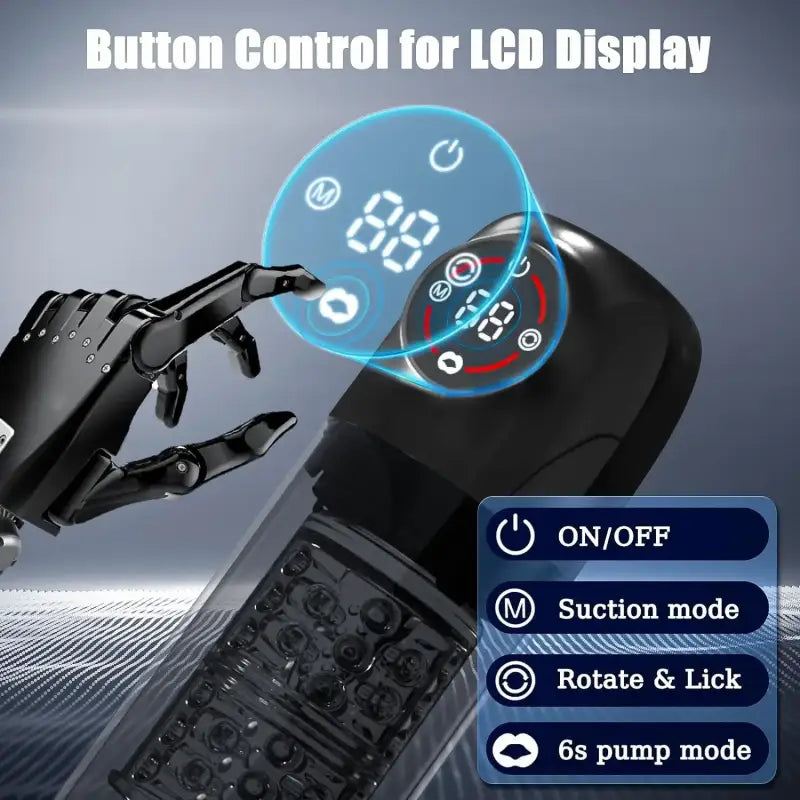 Seductive Succubus 7 Rotating 7 Sucking Lcd Display Pumps & Enlargers Automatic Male Masturbator