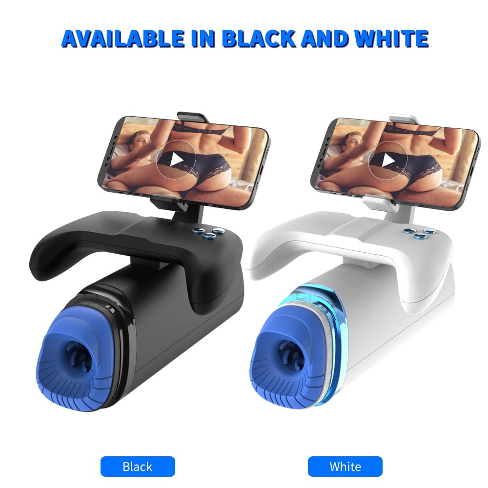 Aroselove - Game Cup Pro Heating Thrusting Vibrating Penis Stroker With Handles And Phone Holder - Aroselove