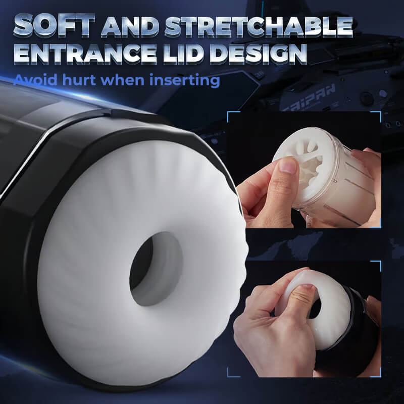 Skyhunter – 10 Thrusting Rotating Black Wing-like Male Masturbator