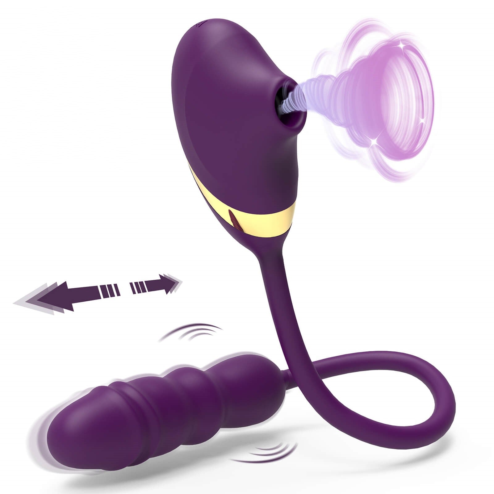 Sohimi ALFA Sucking & Thrusting G-Spot Vibrator Dildo Plug