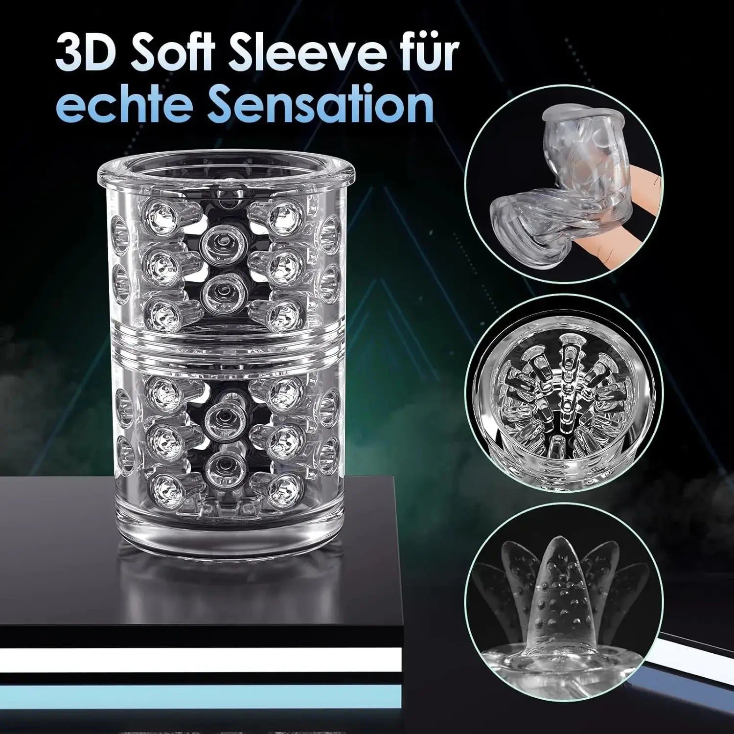 SpaMaster – Water Spa Rotating Male Masturbator With Tongue