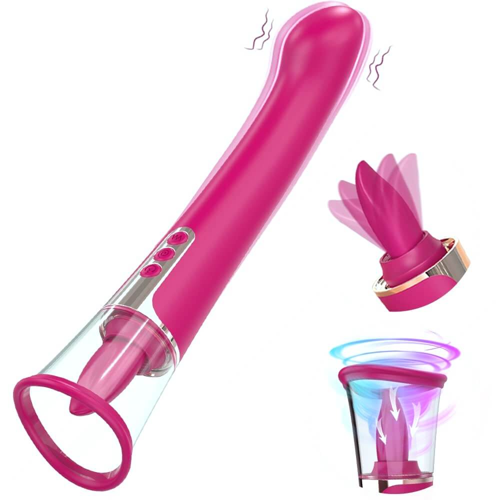 Succion – 3 in 1 Clitoral Sucking G Spot Vibrator & Clit Licking Tongue