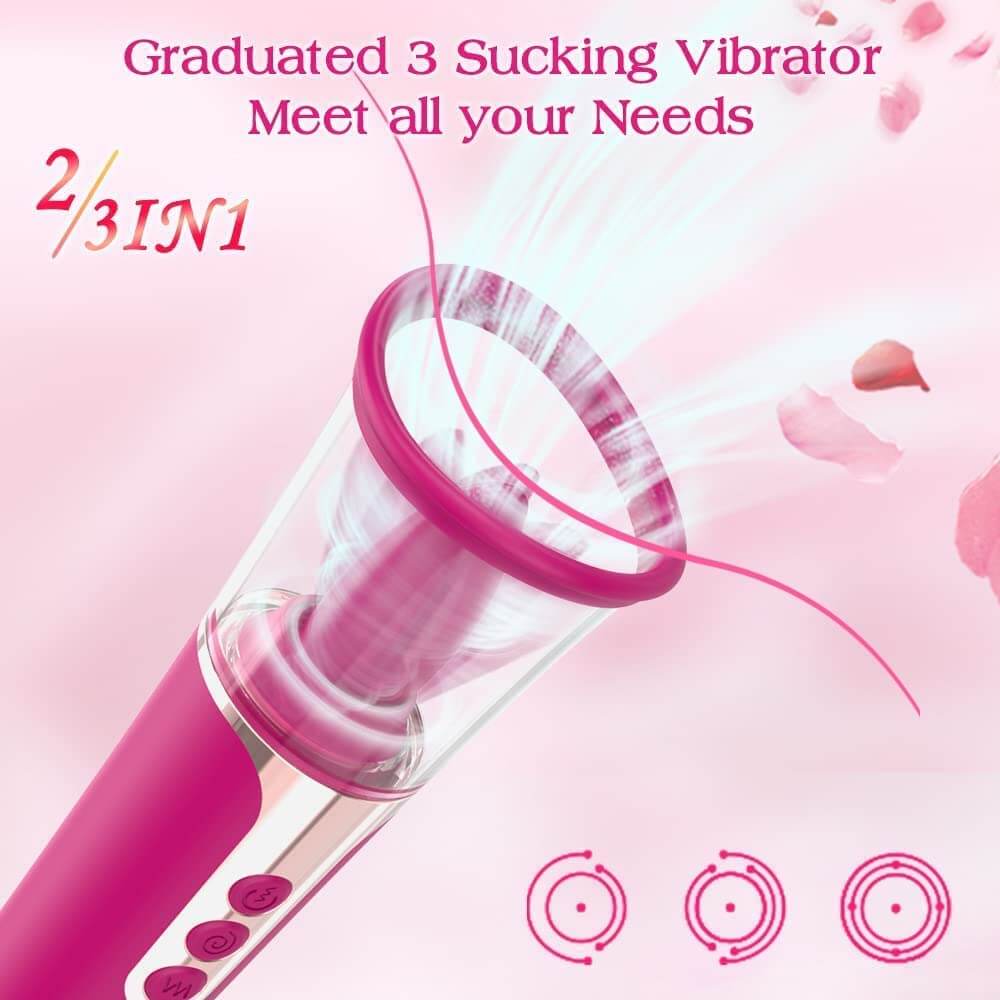 Succion – 3 in 1 Clitoral Sucking G Spot Vibrator & Clit Licking Tongue
