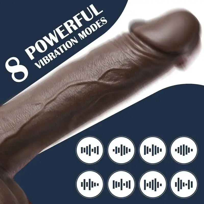 THANOS – Heating 7 Thrusting 10 Vibrating Dildo Vaginal Anal Sex Fun 9.05 in