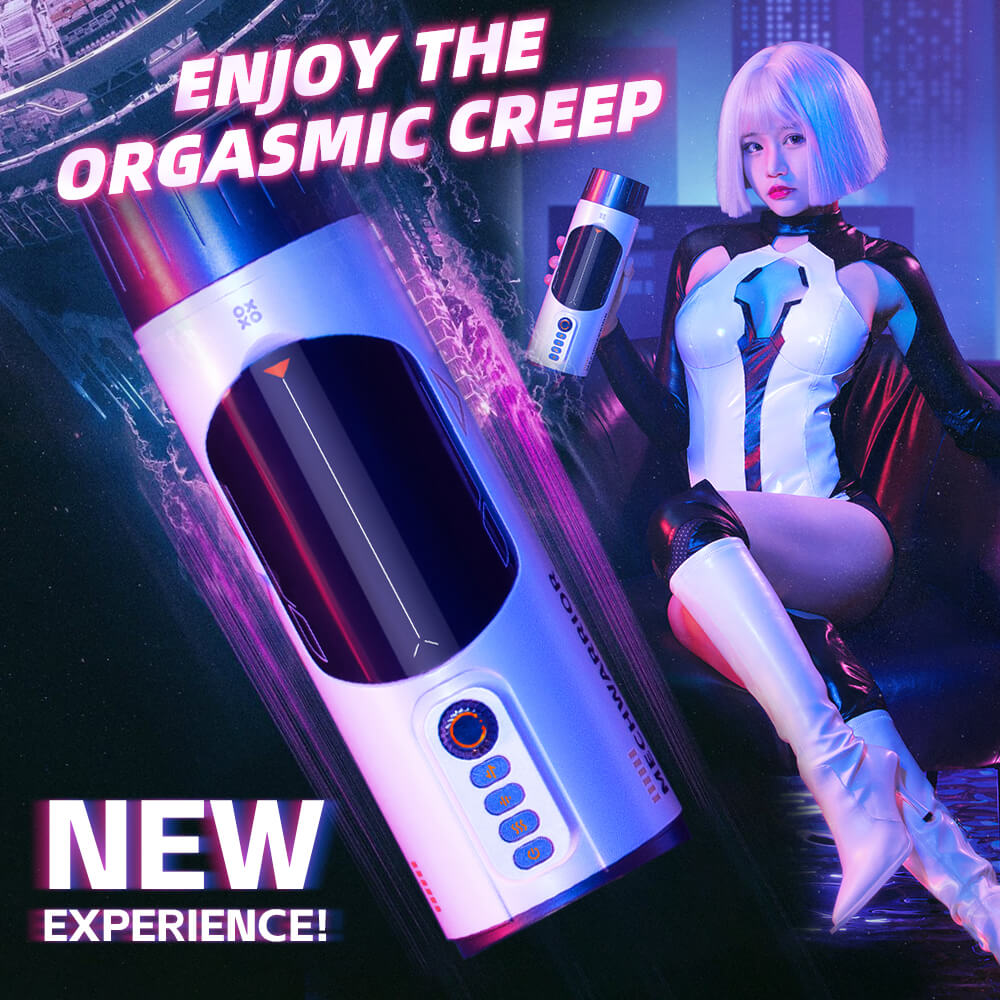 TRYFUN MECH WARRIOR RETRACTABLE AND PERISTALTIC ELECTRIC MASTURBATION CUP