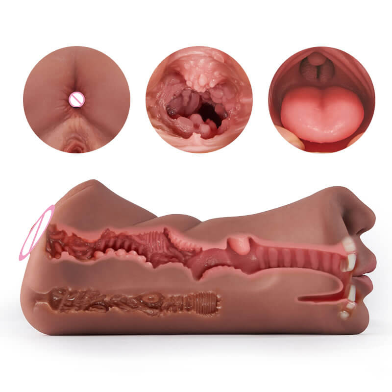 Three Channel Mouth Vaginal Anal Pocket Pussy