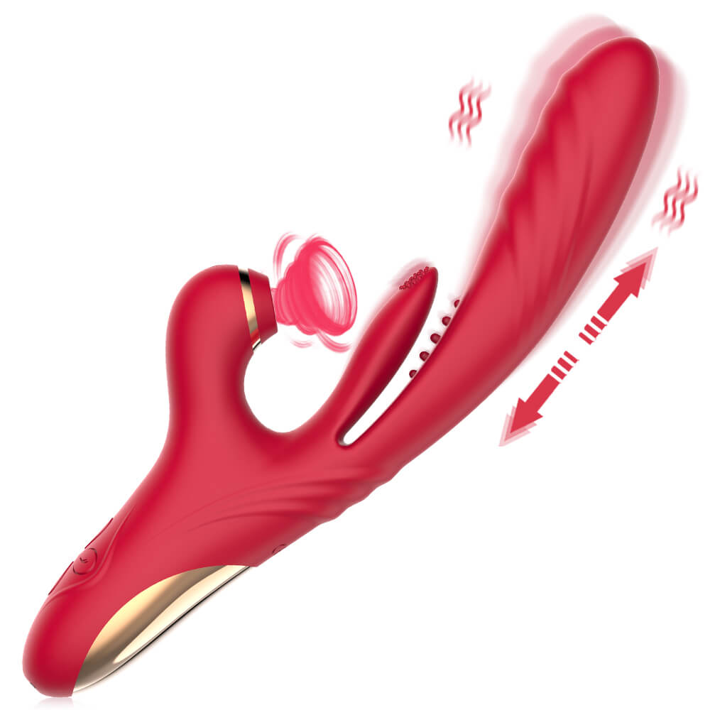 Trinity Clit Sucking Tongue Flapping & Thrusting Rabbit Vibrator