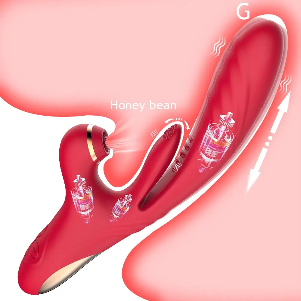 Trinity Clit Sucking Tongue Flapping & Thrusting Rabbit Vibrator