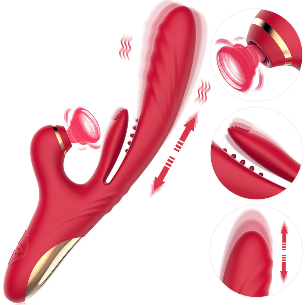 Trinity Clit Sucking Tongue Flapping & Thrusting Rabbit Vibrator