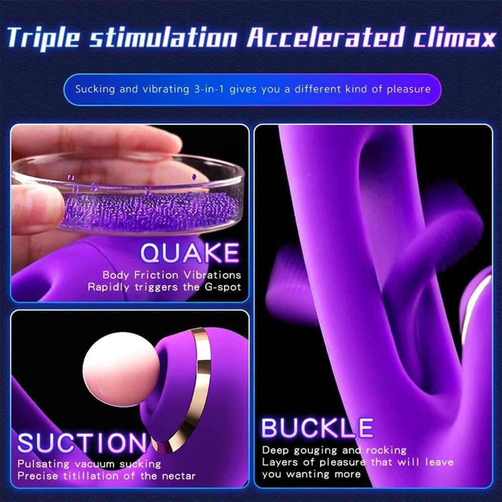 G Bliss Triple Orgasm Vibrator Clit G Spot A Spot Euphoria