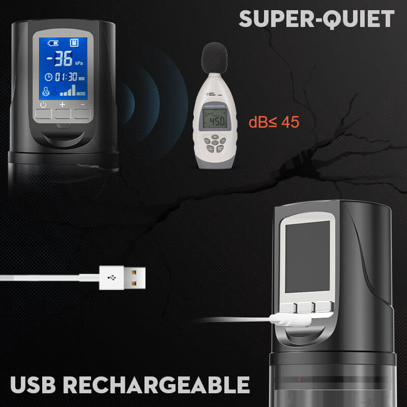 Typhoon Automatic 2 Suction Modes Vacuum Penis Pump LCD