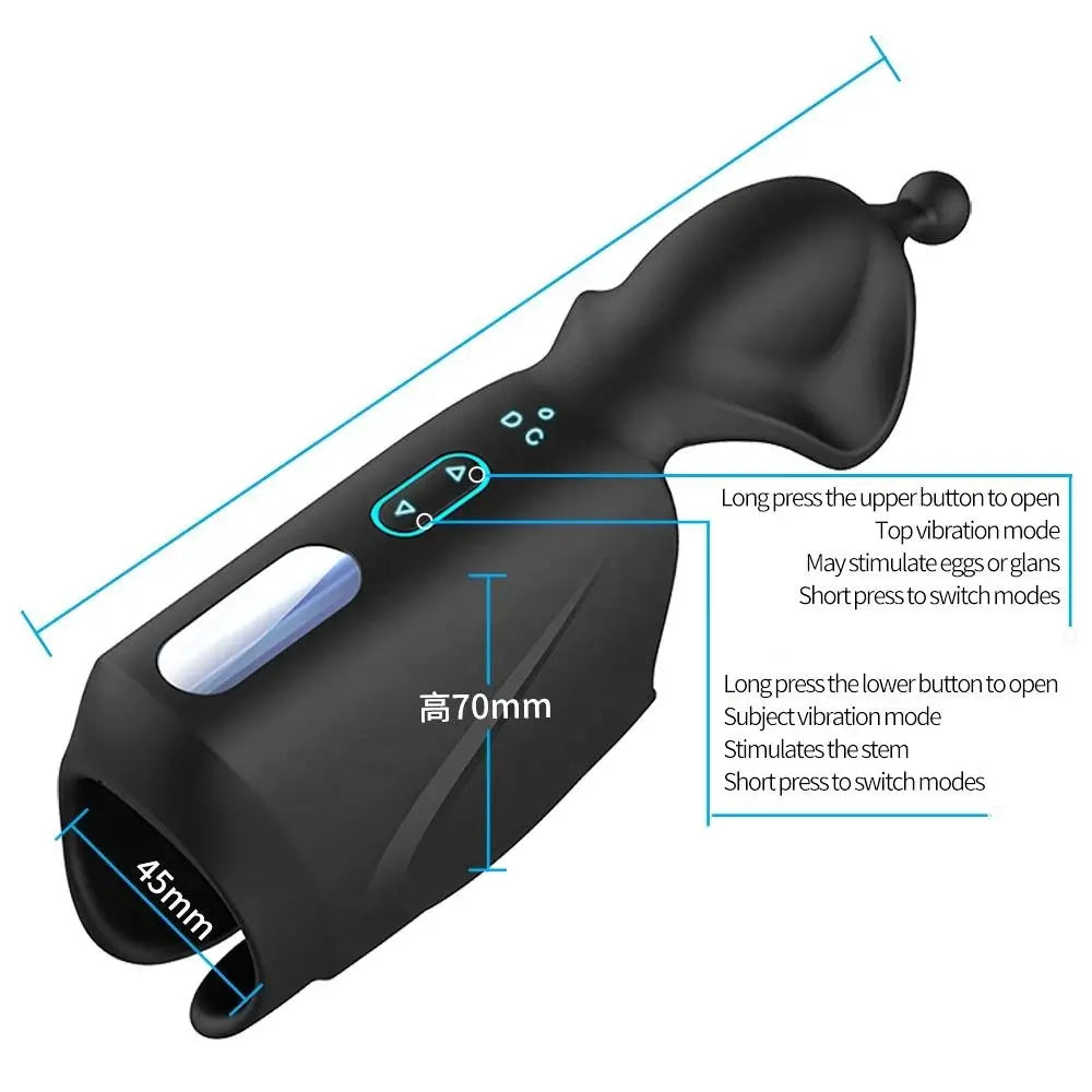 Heated Vibrating Penis Tip F-Spot Massager
