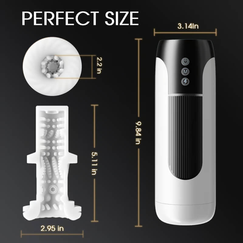 Waterproof Automatic Male Telescopic Vibration Masturbation Cup Simulation Blowjob