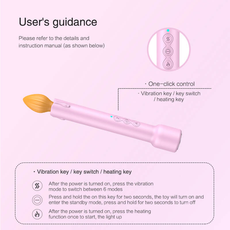 Candle Wax Play Simulation Wand Massager