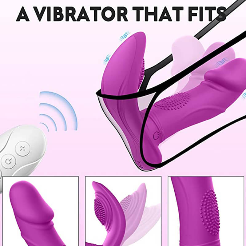 Wearable G Spot and Clit Dual Vibrator with Remote Control W5