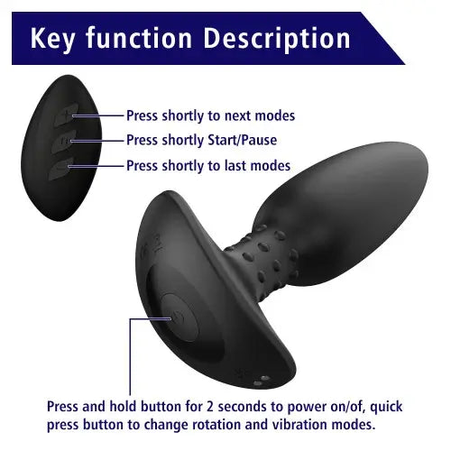 Whirl C Vibrating Rotating Prostate Massager
