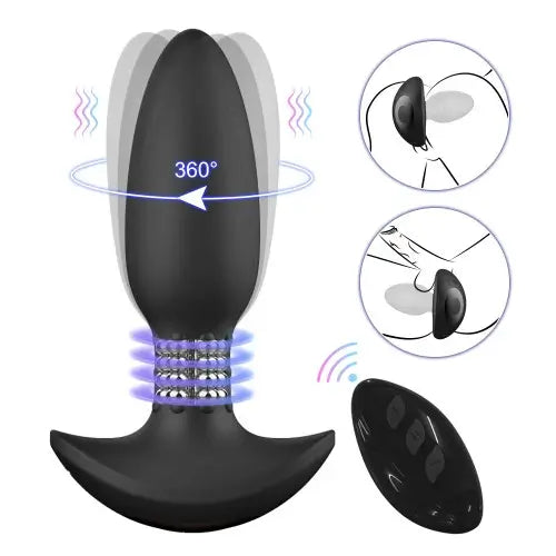 Whirl C Vibrating Rotating Prostate Massager