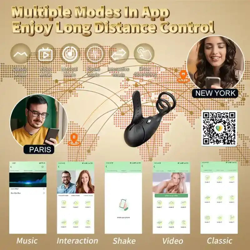 Wild Mustang Triple Motor 7 Vibrating Penis Vibrators For Intense Glans Stimulation