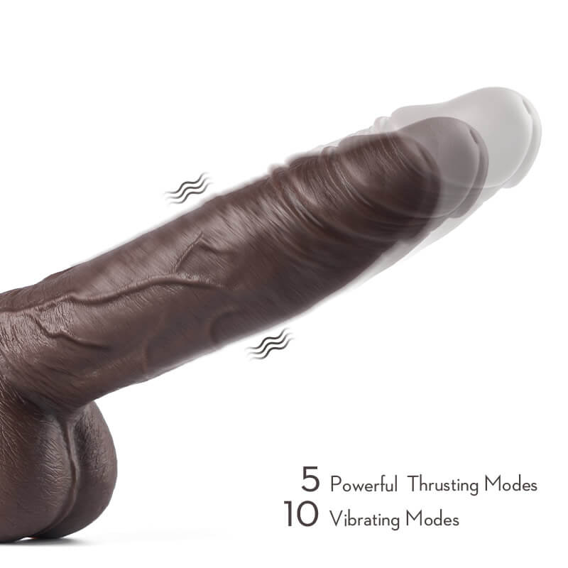 Wilson 6 Thrusting 10 Vibrating Rotating Realistic Dildo 8.7 Inch with Suction Cup