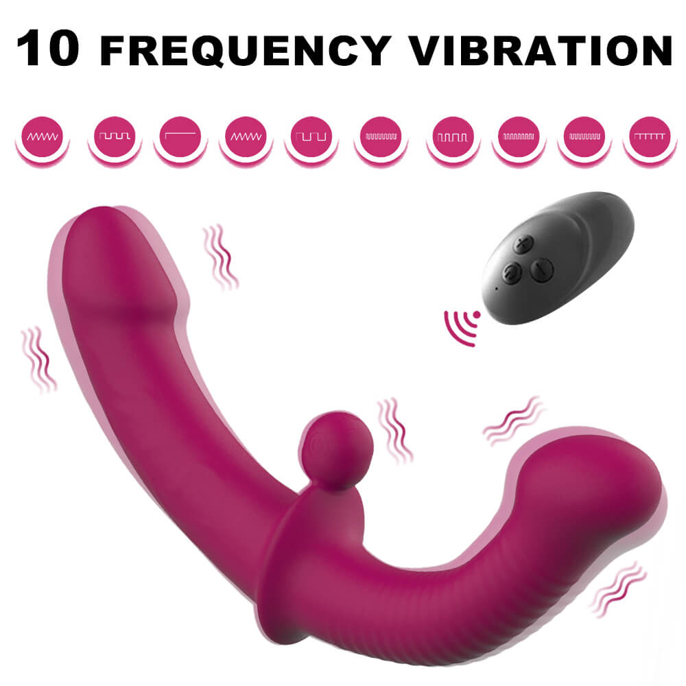 Wyrm – 10 Inch Double Dildo with Clit Stimulator Ball