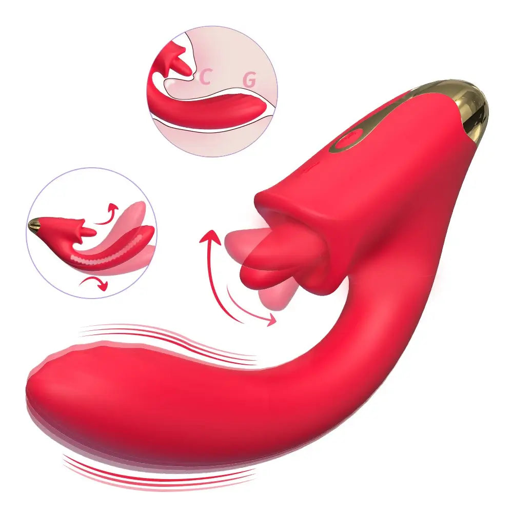 Yeizzy Clitoral Licking G Spot Vibrating & Swinging Stimulator