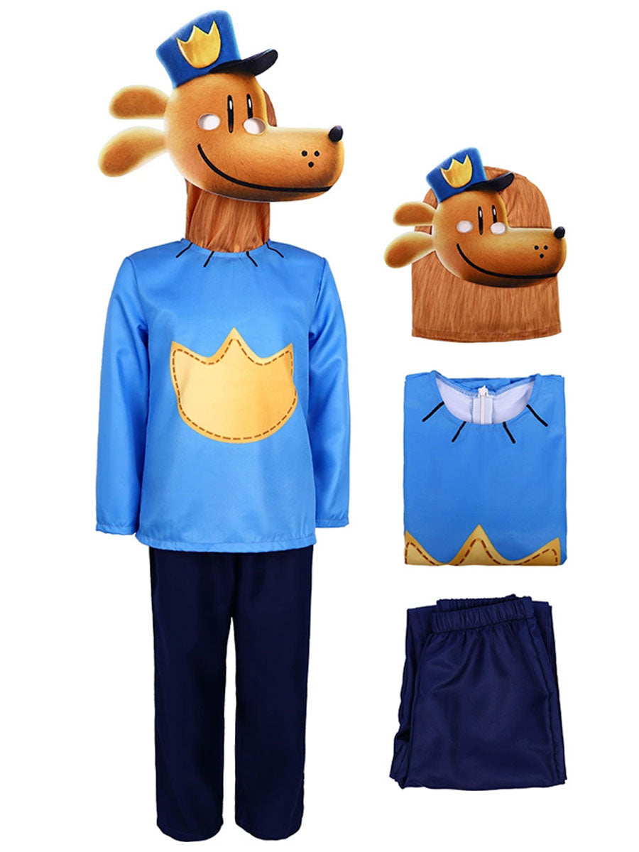 Animated Dog Police Officer Costume