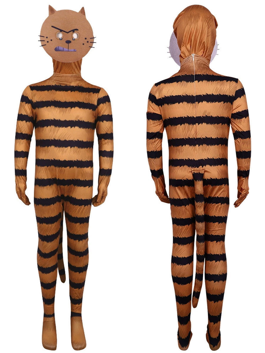 Anime Villainous Orange Cat Costume