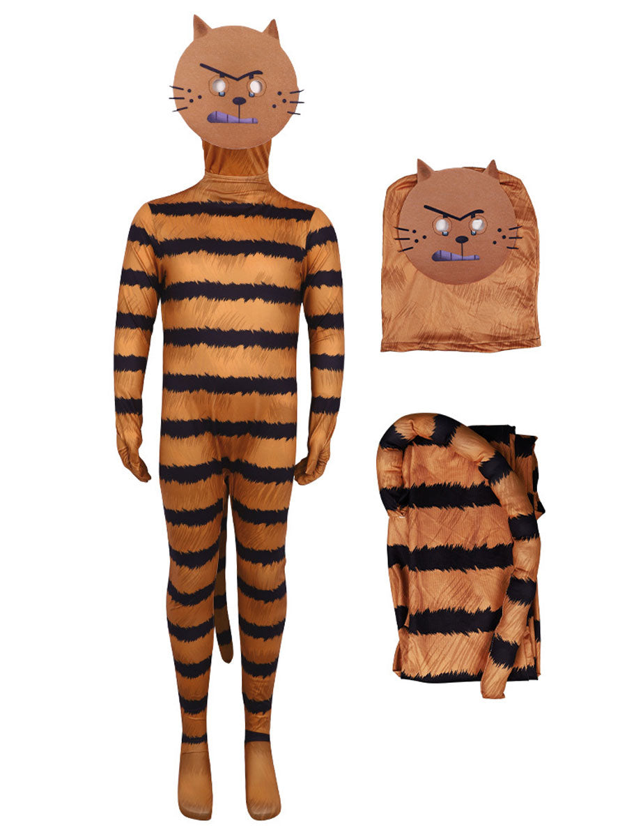Anime Villainous Orange Cat Costume