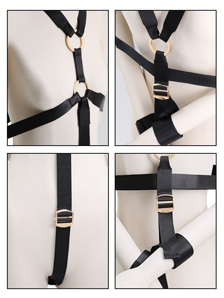 Adjustable Strappy One Piece Harness