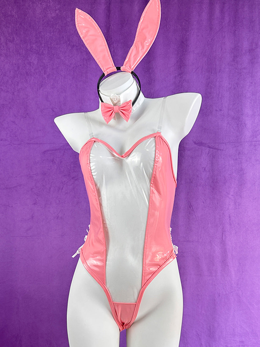 AROSELOVE Sexy Bunny Lingerie Set - Playful & Edgy Costume