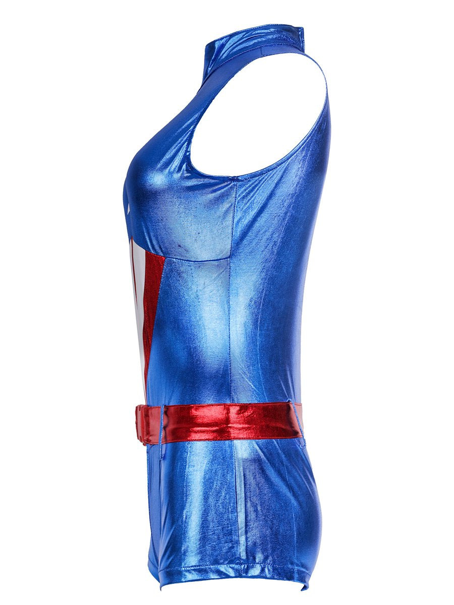 Metallic Super Captain Bodysuit
