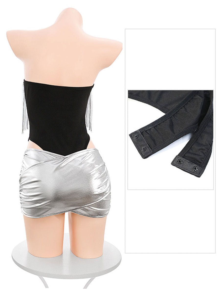 Bunny Rabbit Metallic Skirt Set