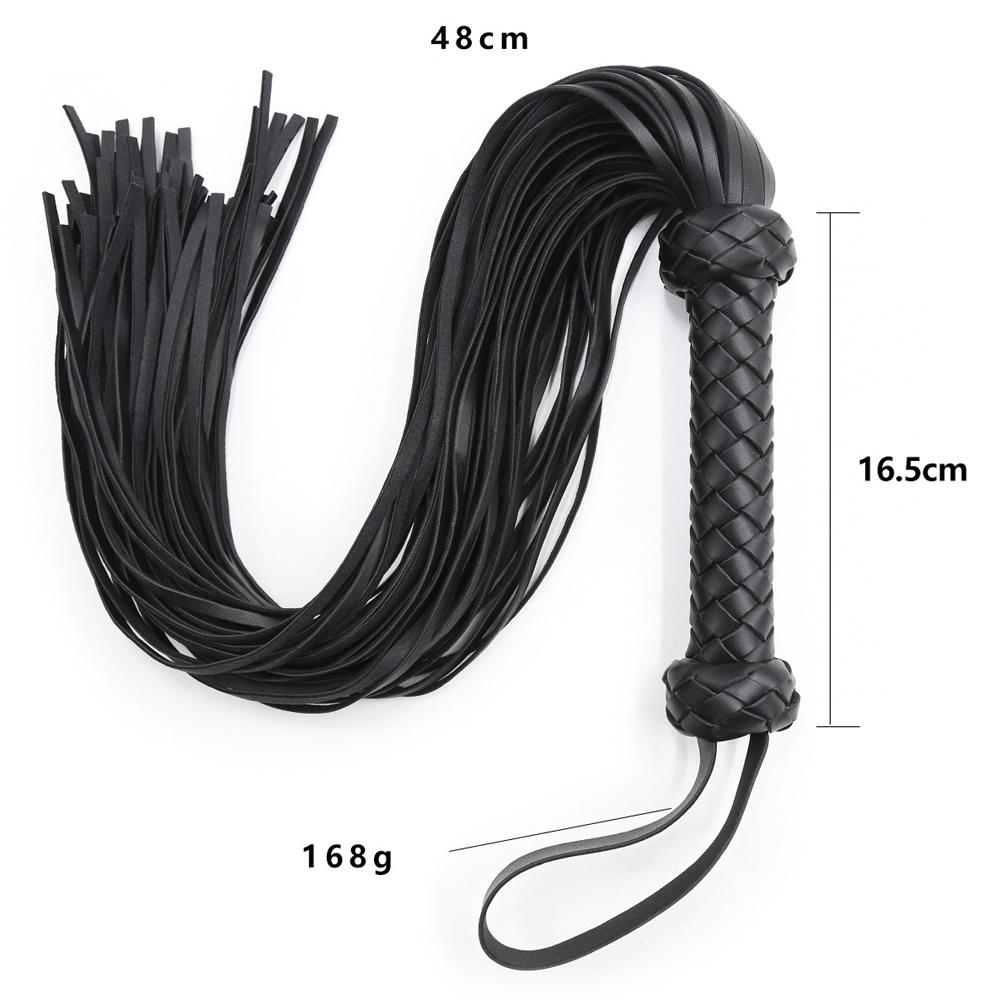 Faux Leather Whip Horse Riding Crop Whip Cosplay Costume Accessory Leather Bull Whip