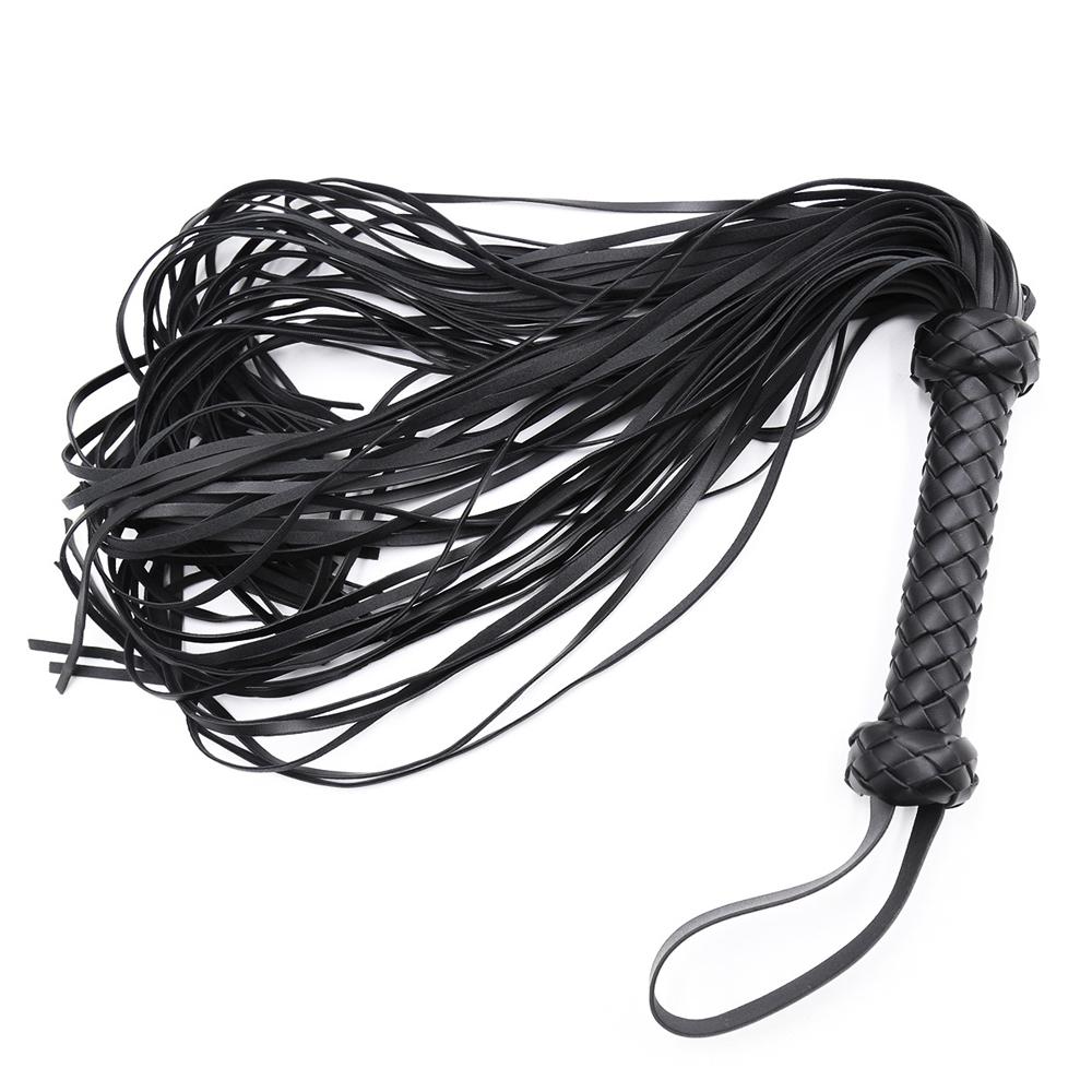 Faux Leather Whip Horse Riding Crop Whip Cosplay Costume Accessory Leather Bull Whip
