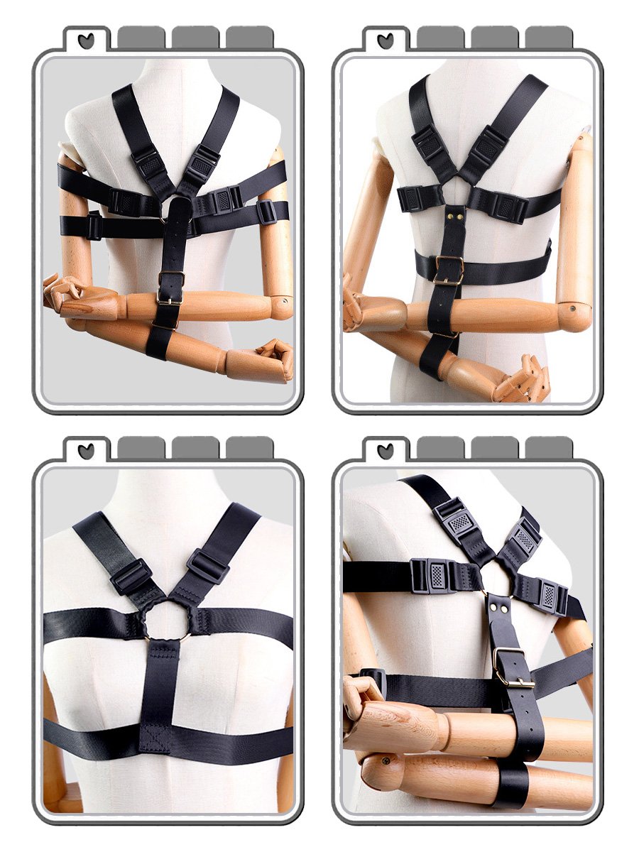 Strappy & PU Leather Chest Harness