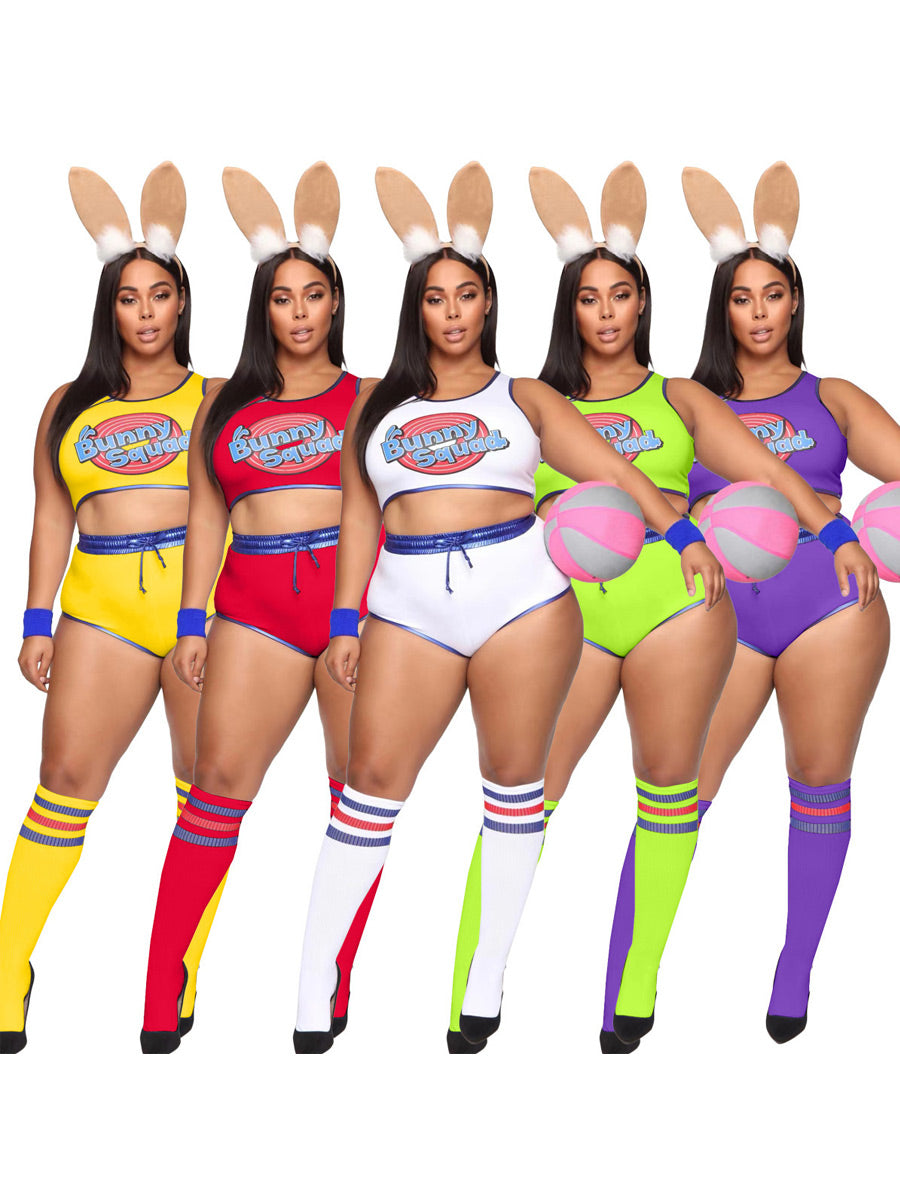 AROSELOVE Bunny Girl Cheerleader Costume - Adorable & Playful Sports Set