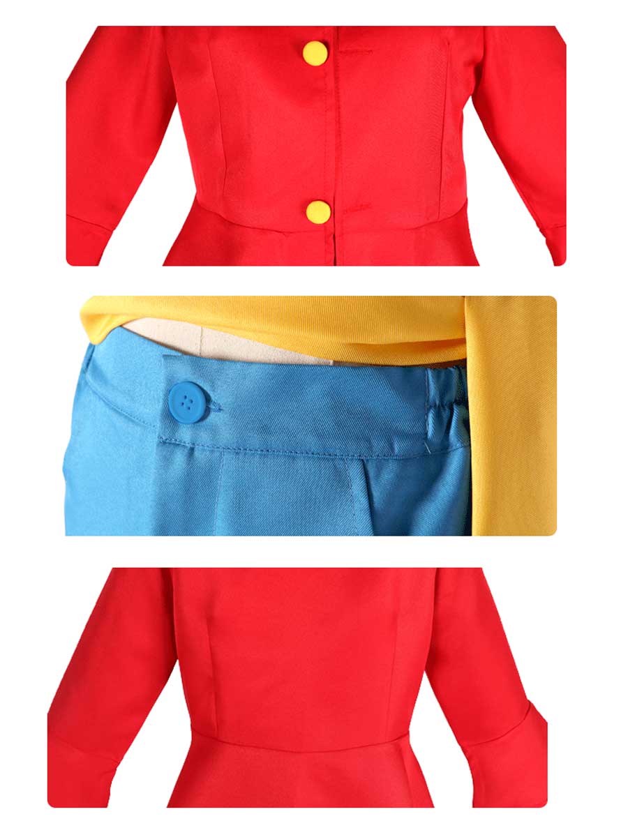 Women's Red Top and Skirt Set
