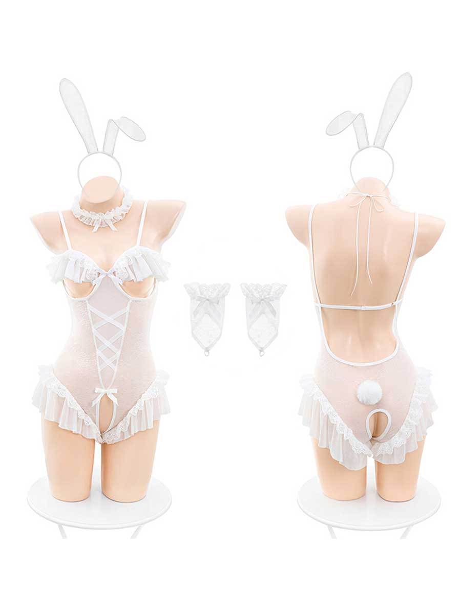 Open Cup Bunny Teddy Lingerie