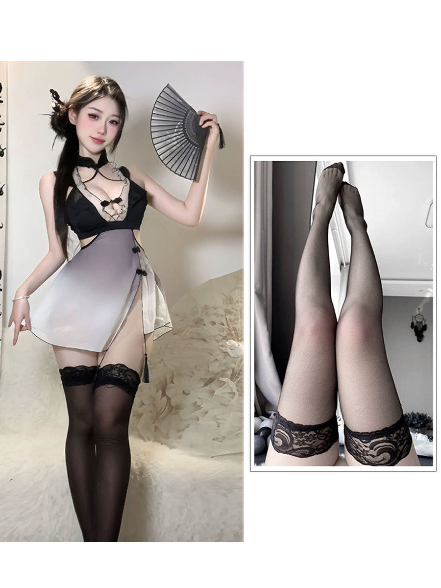Ombr¨¦ Slit Cheongsam Dress
