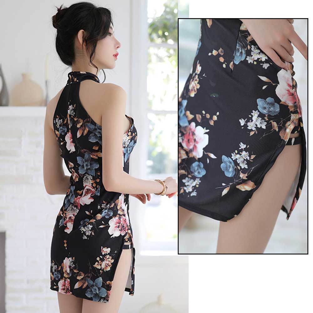Sexy Cheongsam Traditional Qipao Babydoll Cosplay Lingerie Costume